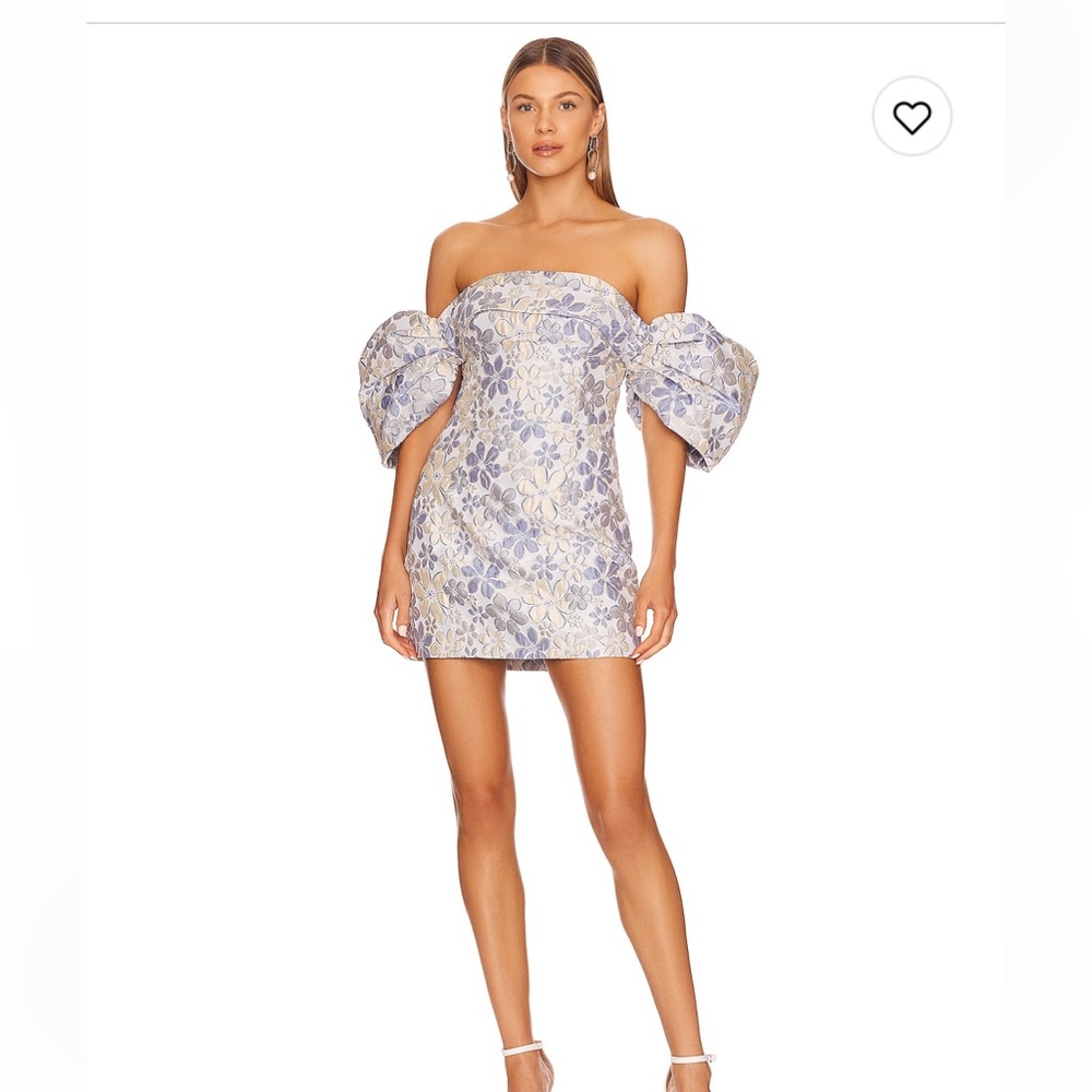 Elliate blue floral cocktail dress